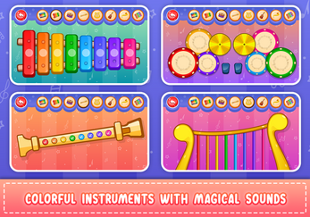 Kids Piano: Animal Sounds & musical Instruments Image