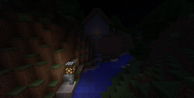 Lit path / Garden area generator in Minecraft Image