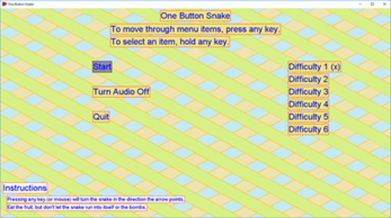 One Button Snake Image