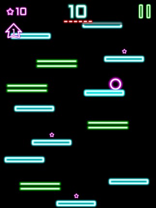 Rock Hero Jump in glow sparkling amazing fantasy space screenshot