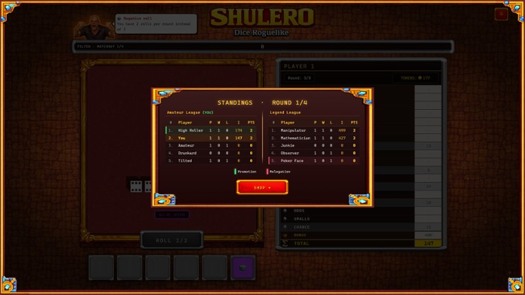 SHULERO – Dice Roguelike screenshot