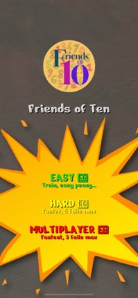Friends Of Ten Math Drill Game screenshot