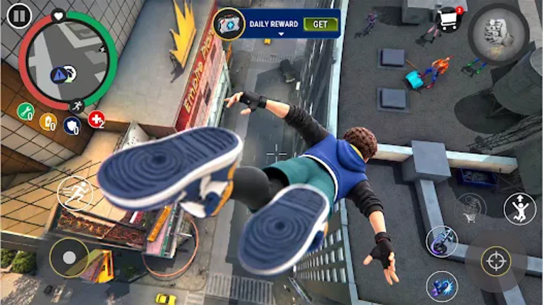 Flying Hero: Street Combat 3D Image