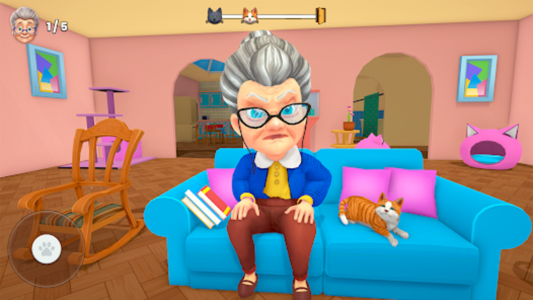 Bad Cat Simulator: Prank Gran screenshot