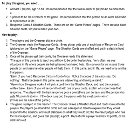 Let's Intervene!  A Card Game Image