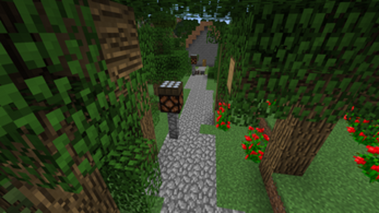 Lit path / Garden area generator in Minecraft screenshot