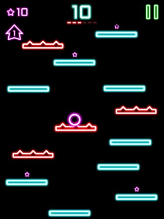 Rock Hero Jump in glow sparkling amazing fantasy space screenshot