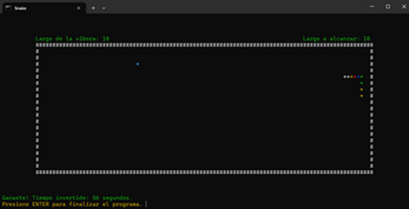 05. Snake (en consola) Image