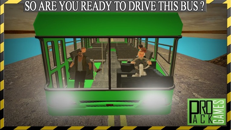 Dangerous Mountain &amp; Passenger Bus Driving Simulator cockpit view – Transport riders safely to the parking Image