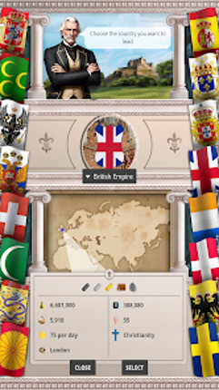 Europe 1784 Military strategy screenshot