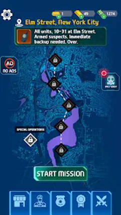 Cop Pursuit: Gun Shooting Image