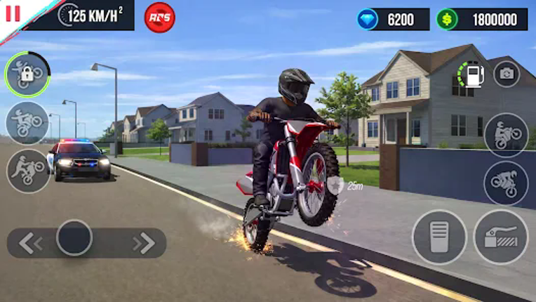 Wheelie Bike Challenge 3D Image