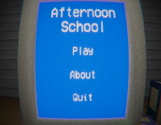 Afternoon School-Indie Horror Game VHS Style Game Cover