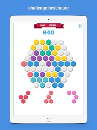 Hexagon Match Geometry Puzzle screenshot