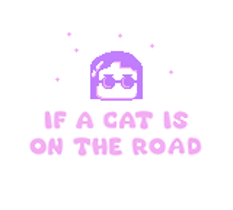 If A Cat Is On The Road Image