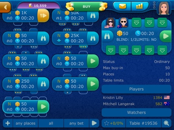 Online Poker LiveGames screenshot