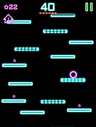 Rock Hero Jump in glow sparkling amazing fantasy space Image