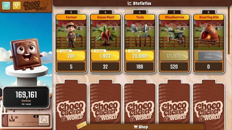 Choco Clicker World screenshot
