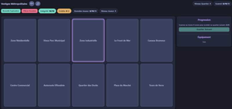 Explorateur Urbain RPG screenshot