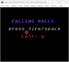 Falling Balls (Atari, Amstrad, CoCo) by spotlessmind1975 Image