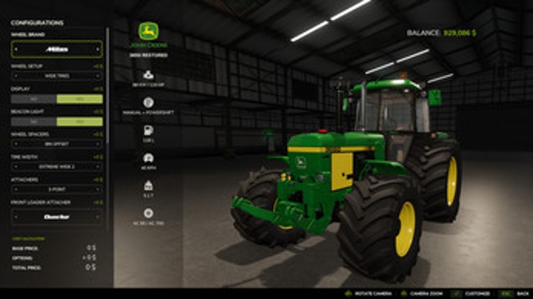 FS25 JD 3650 Restored Image
