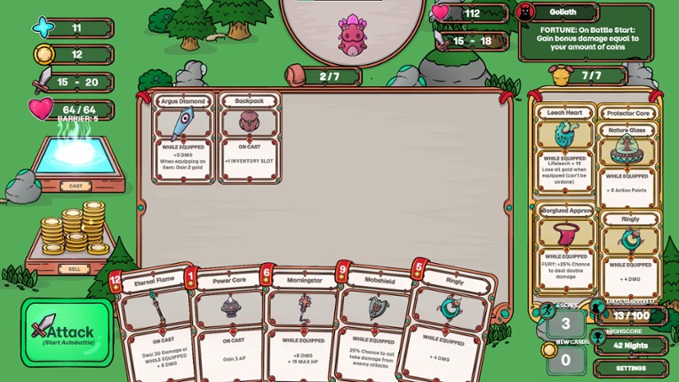 Runewood: Hundred Nights screenshot