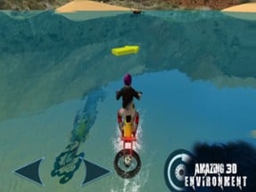 Water Surfing Bike Rider Image