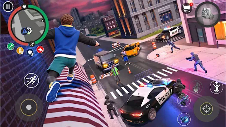 Flying Hero: Street Combat 3D screenshot