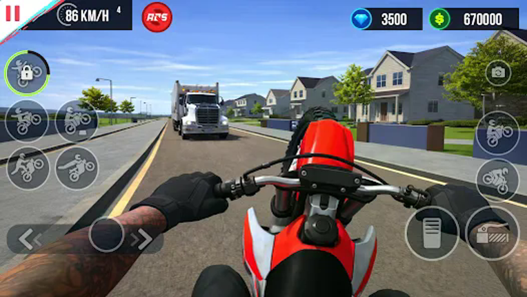Wheelie Bike Challenge 3D Image