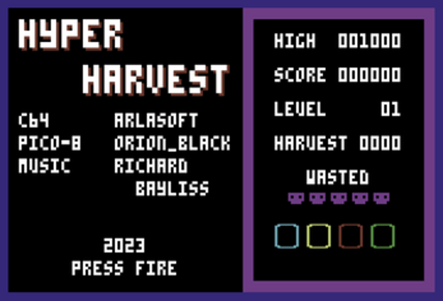 Hyper Harvest (C64) screenshot