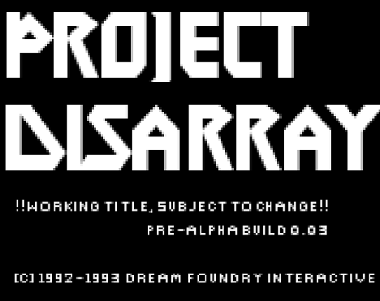 Project DISARRAY Game Cover