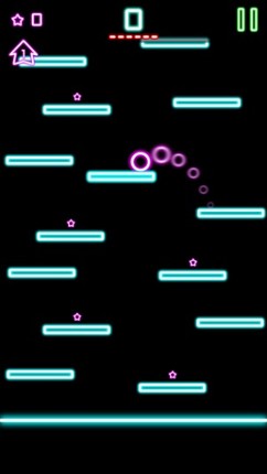 Rock Hero Jump in glow sparkling amazing fantasy space screenshot