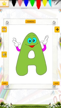 Alfabe Boyama Kitabı - Minik Bilge Türkçe Harfleri Boyayarak Öğreniyor screenshot