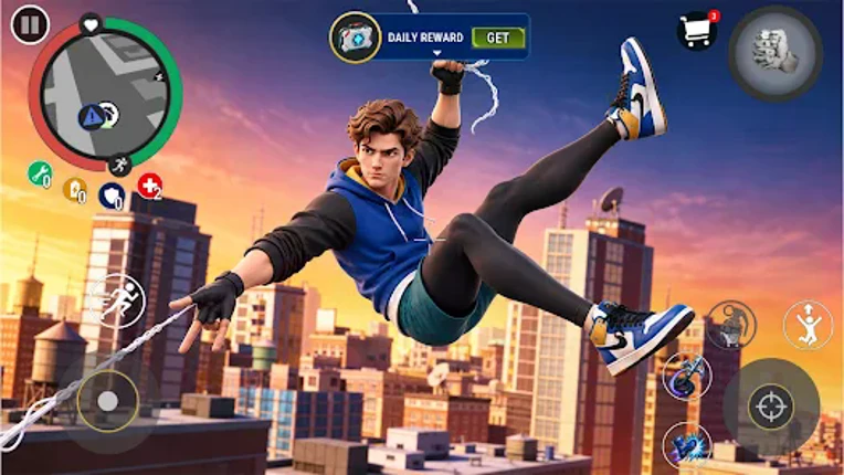 Flying Hero: Street Combat 3D screenshot
