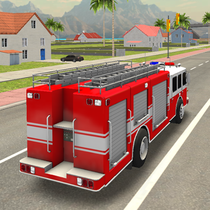US Firefighter 3D Truck Rescue Image