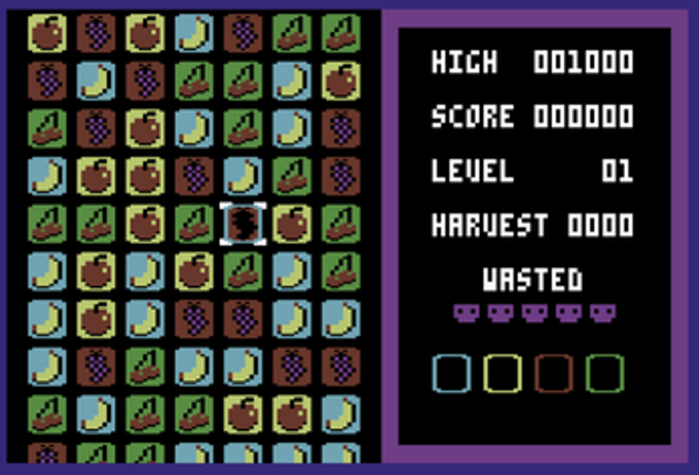 Hyper Harvest (C64) screenshot