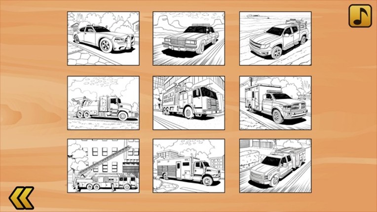 Kids Vehicles: Emergency screenshot