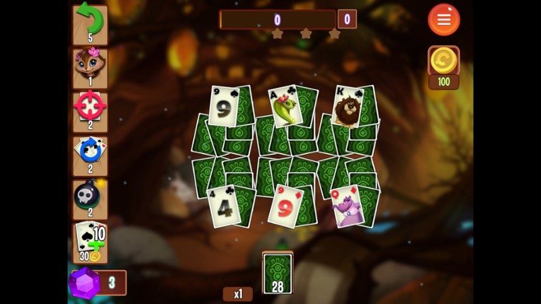 Rainforest Solitaire screenshot