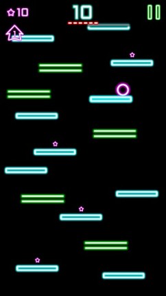 Rock Hero Jump in glow sparkling amazing fantasy space screenshot