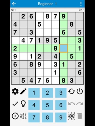SUDOKU - 5700 original puzzles screenshot