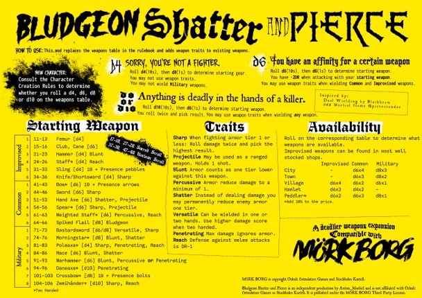 Bludgeon, Shatter and Pierce Game Cover