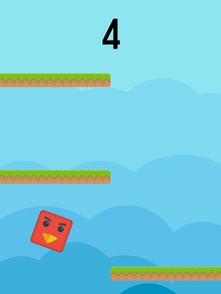 Color Red Geometry Bird Square Blok Jump Dash Spikes screenshot