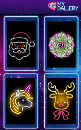 Glow Doodle Art - Color & Draw screenshot