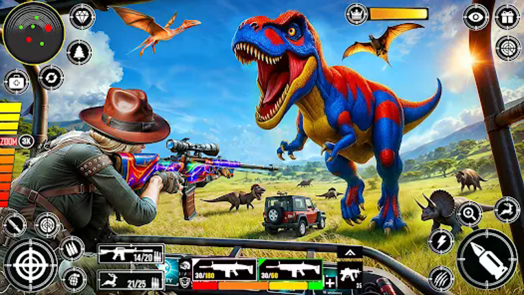 Wild Dinosaur Hunting Gun Game screenshot
