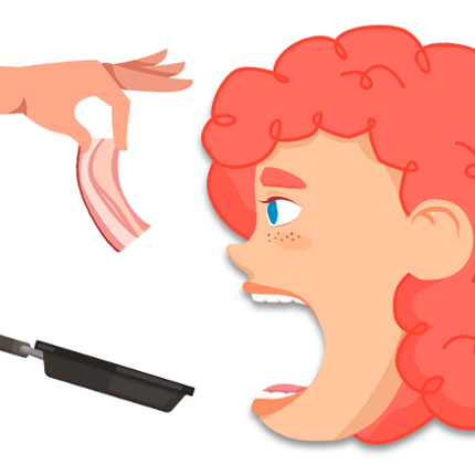 Bacon Tap: Tricky Physics Game Image