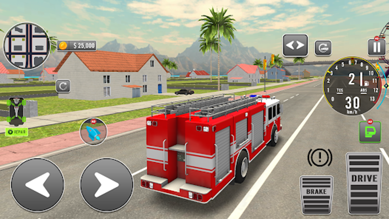 US Firefighter 3D Truck Rescue screenshot