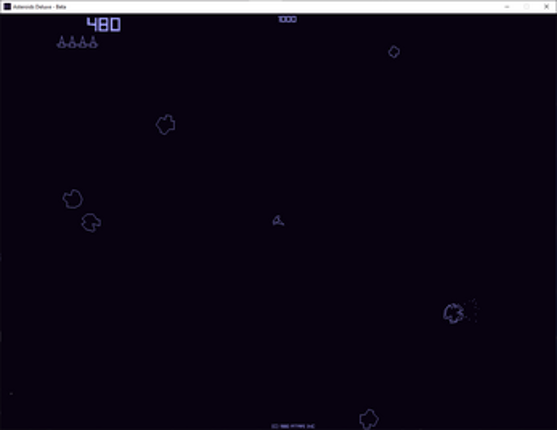 Asteroids Deluxe screenshot