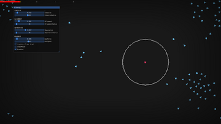 Boids simulation Image