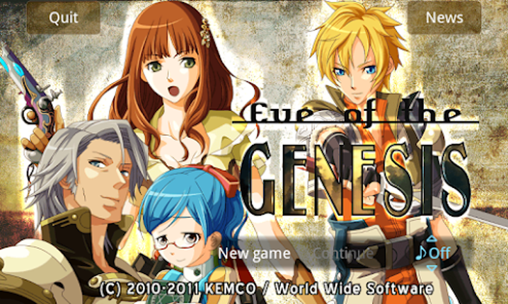 RPG Eve of the Genesis Image