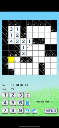 Kakuro Challenge - Cross Sum screenshot